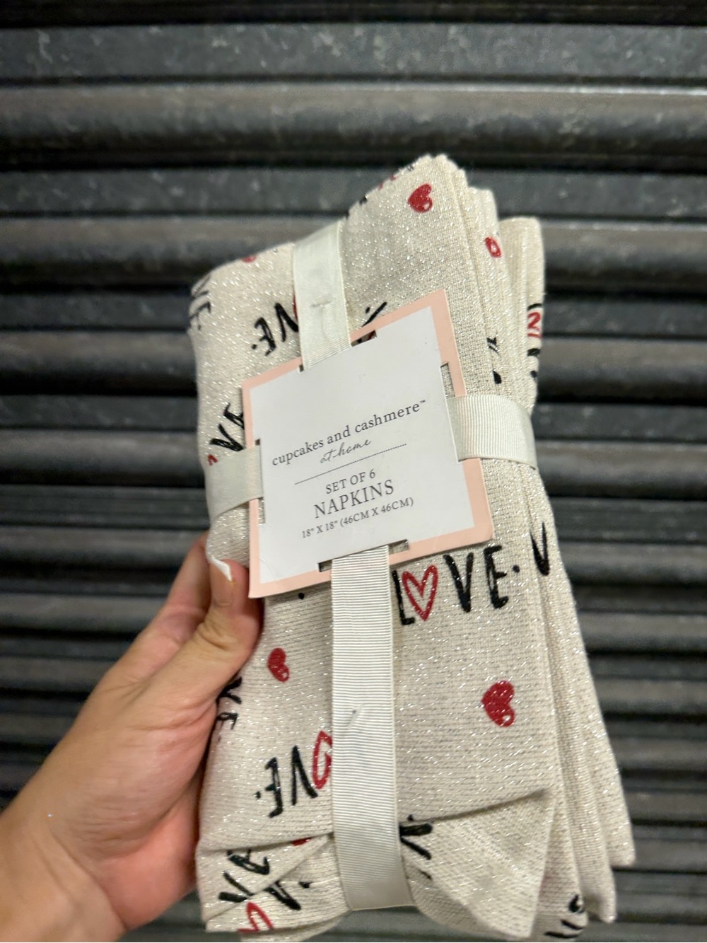 Cupcakes and cashmere napkins set of 6 new
